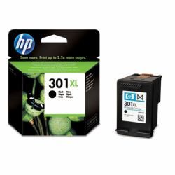 HP 301XL Black Ink Cartridge cartouche d'encre Original Noir (HP 301XL - CH563EE - 1 x Black - Ink cartridge - High Yield - For Deskjet 10XX, 15XX, 2050A J510, 2054A J510, 25XX, Envy 45XX, 55XX, Officejet 26XX, 4634) - Neuf