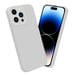 Coque pour Apple iPhone 14 PRO en FLUID BLANC Housse de protection Étui en silicone TPU flexible