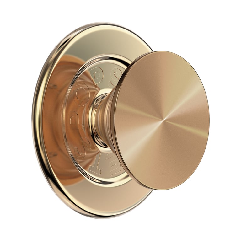 PopGrip PopSockets compatible MagSafe Aluminum radial Gold - vue 3