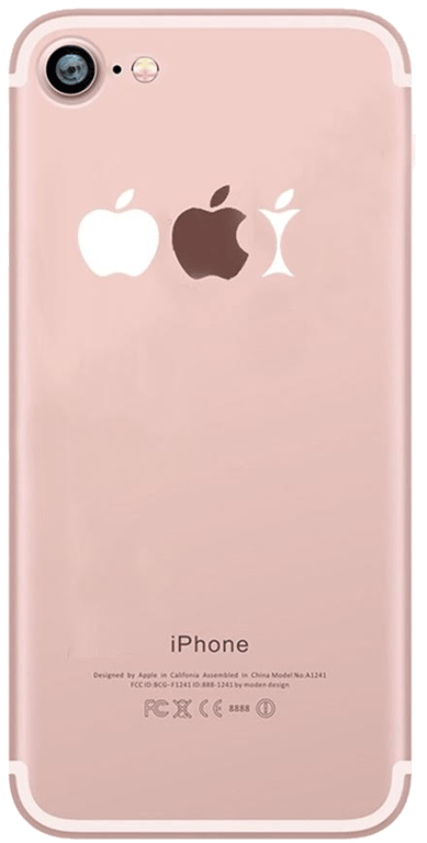 Coque Silicone IPHONE 8 Trognon de Pomme Fun APPLE Mange Pomme Transparente Protection Gel Souple