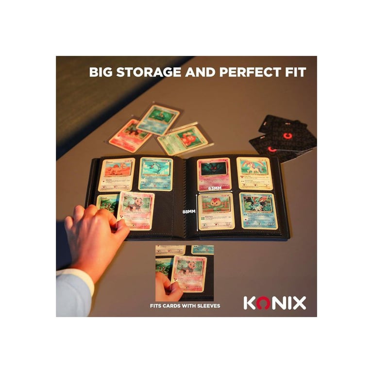 Mini classeur Konix 160 cartes 4 pochettes par page - vue 4