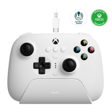 8Bitdo Ultimate 3-mode Blanco Bluetooth/USB Gamepad Analógico/Digital Android, Xbox, iOS