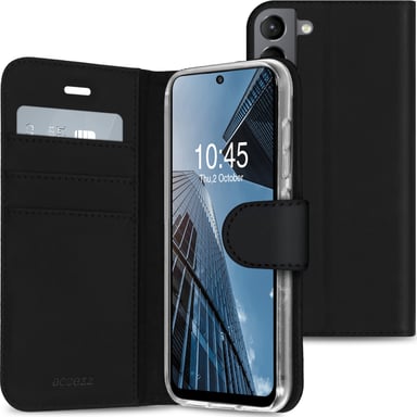 Accezz Étui de télephone Wallet pour Samsung Galaxy S21 FE - Noir