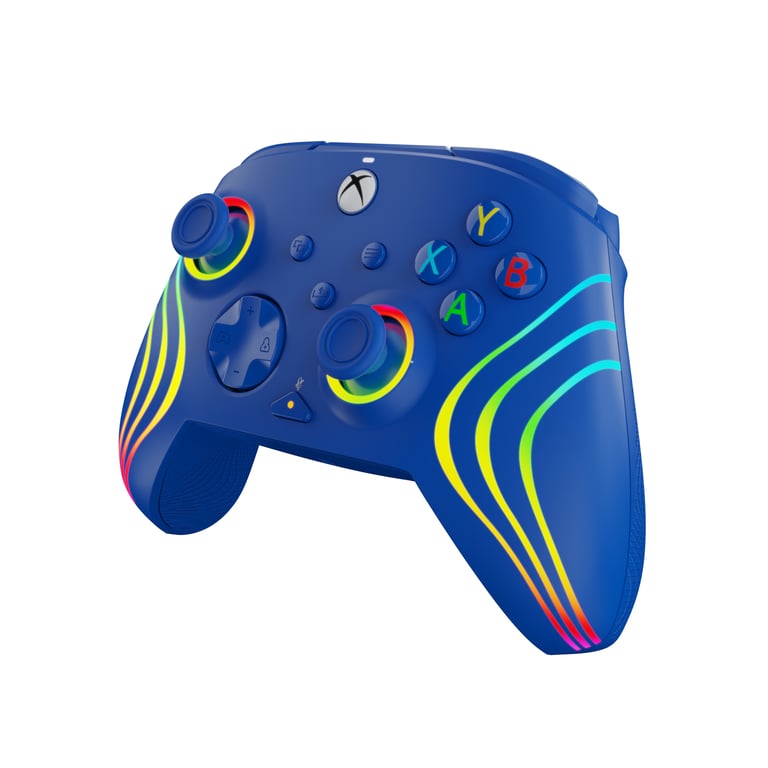PDP Afterglow Wave Bleu USB Manette de jeu Analogique/Numérique PC, Xbox Series S, Xbox Series X - Neuf