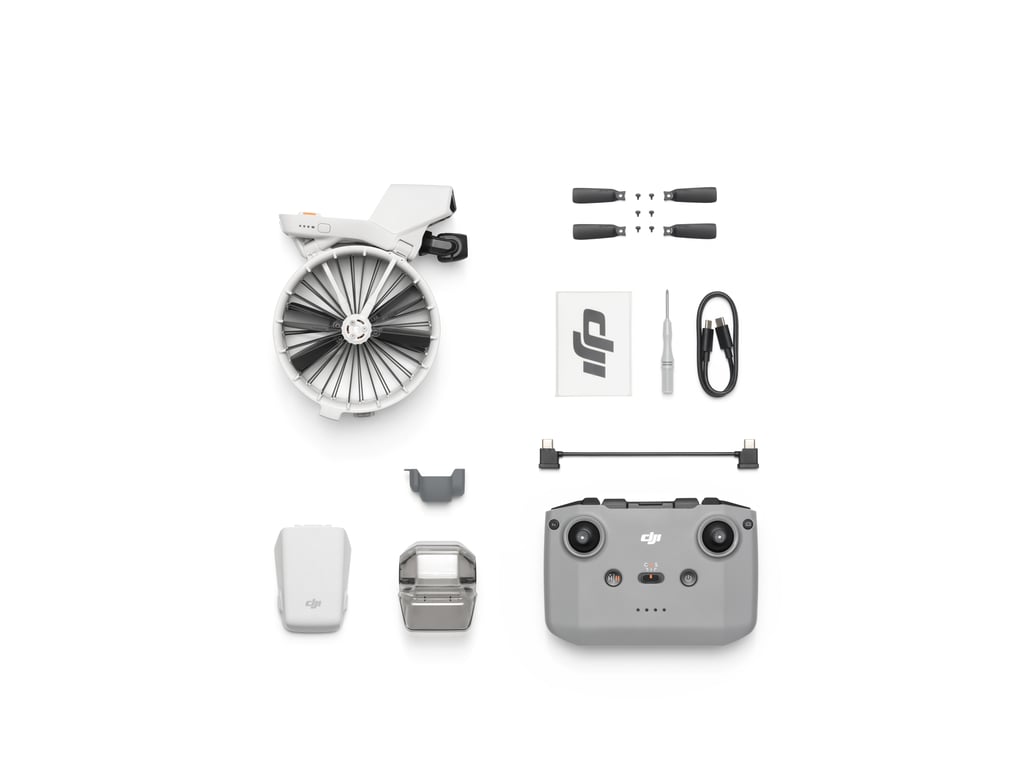 DJI Flip 4 rotors Quadcoptère 48 MP 3840 x 2160 pixels 3110 mAh Noir, Blanc - Neuf
