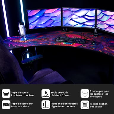 Scrivania gaming Arozzi Arena Angelo – Caos Rampante