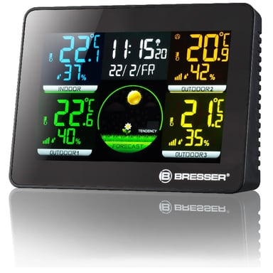 BRESSER Termómetro emeo Hygro Quadro NLX - 7000023