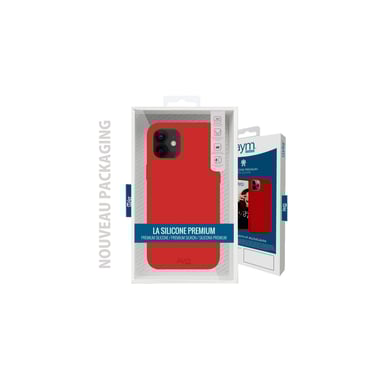 JAYM - Custodia Premium in silicone rosso per Apple iPhone 13 Pro Max - 100% silicone e microfibra - rinforzata e ultra morbida