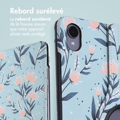 imoshion Coque tablette Design rotatif à 360° pour Samsung Galaxy Tab S11 - Flowers