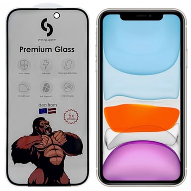 ?onnect Corning Gorilla Ultra Strong 3D Privacy Glass para Apple iPhone 11 / XR Negro