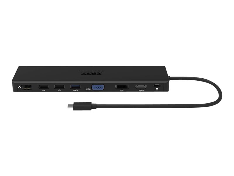 PORT Connect Station d'accueil double écrans 4K USB-C 100W pour 11 périphériques noire
