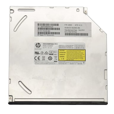 HP 8X SuperMulti Slim-slot DVD (SMD) Writer unidad de disco óptico (ODD) lector de discos ópticos Interno DVD Super Multi Negro