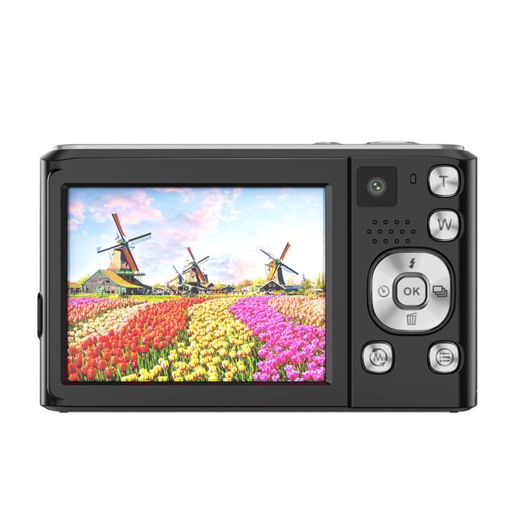 Appareil photo numérique 4K HD avec objectif avant et arrière et stabilisation Neuf - vue 3