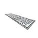 CHERRY KC 6000 SLIM Tastiera a filo, bianco/argento, USB, QWERTY - IT