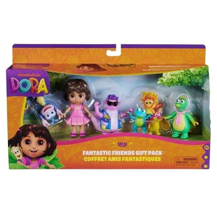 Dora - Coffret amis fantastiques - 5 Figurines - des 3 ans - Dora l'exploratrice - Neuf