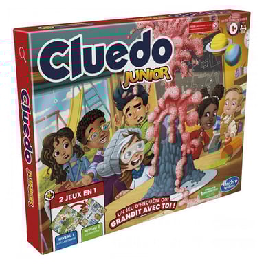 Cluedo Junior 2 en 1 - Jeu de Société Éducatif pour Enfants