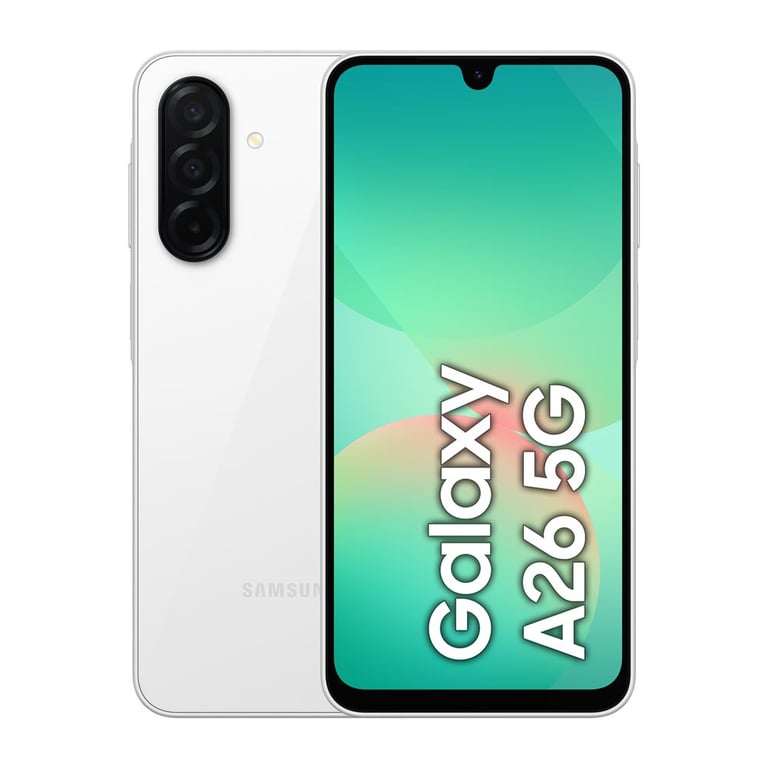 Galaxy A26 (5G) 128 Go, Blanc - Neuf
