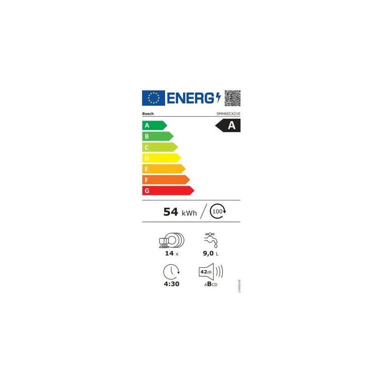 Bosch SMH6ECX21E lave vaisselle Entièrement intégré 14 couverts - vue 6