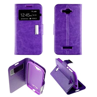 Etui Folio Violet compatible Alcatel One Touch Pop C7