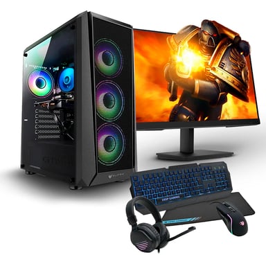 PC Racing Submariner - AMD Ryzen 7 5700G / 32 GB DDR4 / 1 TB SSD NVMe + Schermo 27'' FullHD + Pacchetto Gaming