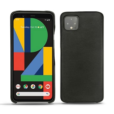 Coque cuir Google Pixel 4 -  - Noir - Cuir lisse premium