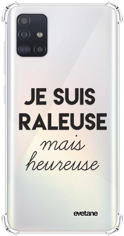 Evetane Coque compatible avec Samsung Galaxy A51 silicone coins antichocs solide protection complète