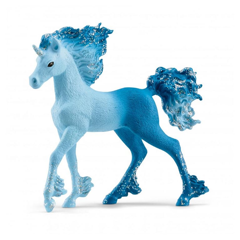 Poulain Licorne de Feu et d'Eau Elementa : Un Cheval Magique Éblouissant Neuf