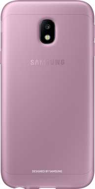 Coque semi-rigide Samsung EF-AJ330TP rose translucide pour Galaxy J3 J330 2017