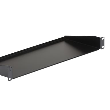 StarTech.com Bandeja Estante Fijo Voladizo Universal 1U de 19'' Pulgadas para Rack Armario de Servidores - en Acero - Capacidad de 15kg - 7'' (180mm) de Profundidad - Negro
