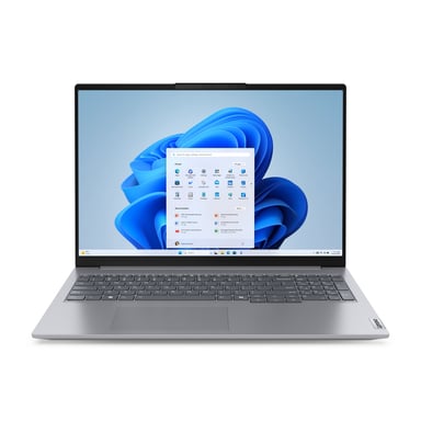 Lenovo ThinkBook 16 G7 ARP AMD Ryzen™ 5 7535HS Ordinateur portable 40,6 cm (16'') WUXGA 16 Go DDR5-SDRAM 512 Go SSD Wi-Fi 6E (802.11ax) Windows 11 Pro Français Gris