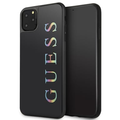 Custodia Guess per iPhone 11 Pro Max logo nero glitterato