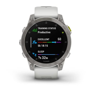 Garmin epix Gen 2 3,3 cm (1.3'') AMOLED 45 mm Digital 416 x 416 Pixeles Pantalla táctil Blanco Wifi GPS (satélite)