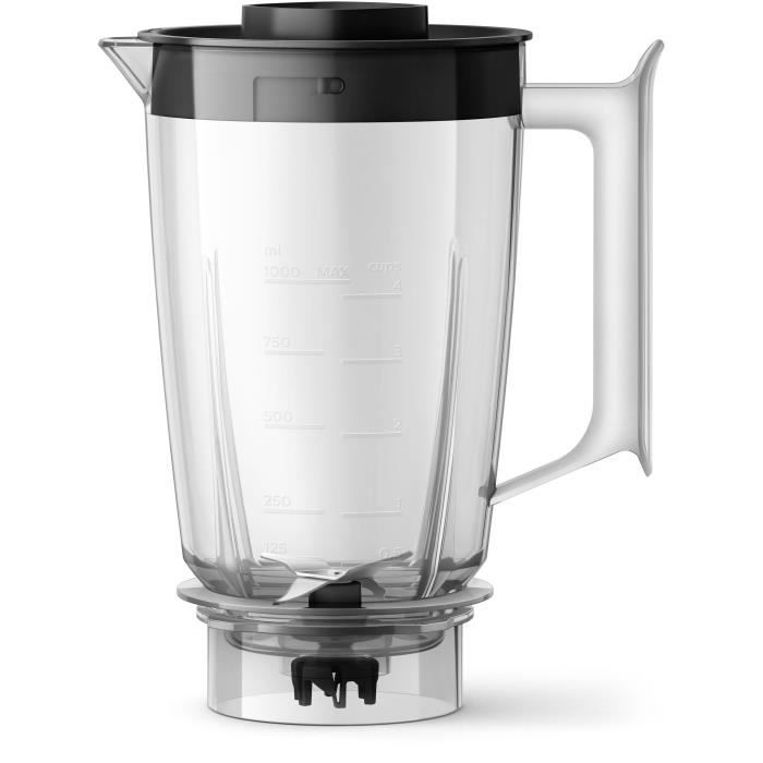 PHILIPS Blender Daily HR2041/41, 450W, 4 lames ProBlend 4, Bol plastique de 1,9L, Gourde, 1 vitesse - Neuf