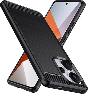 Redmi Note 13 Pro Plus 5G / Redmi Note 13 Pro+ 5G coque style carbone noir
