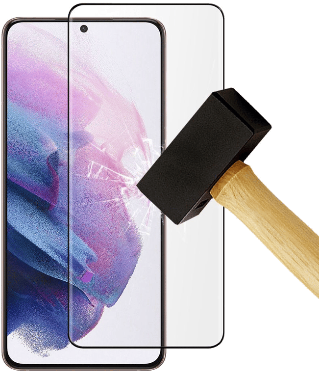 Film verre trempé 4D Noir compatible Samsung Galaxy S21