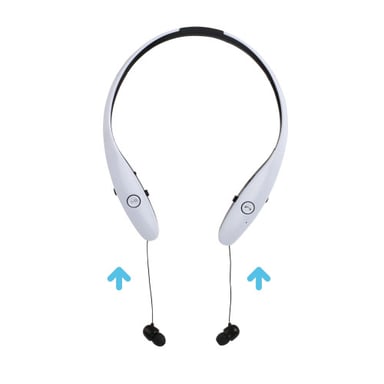 Casque ergonomique Bluetooth spécial Sport blanc
