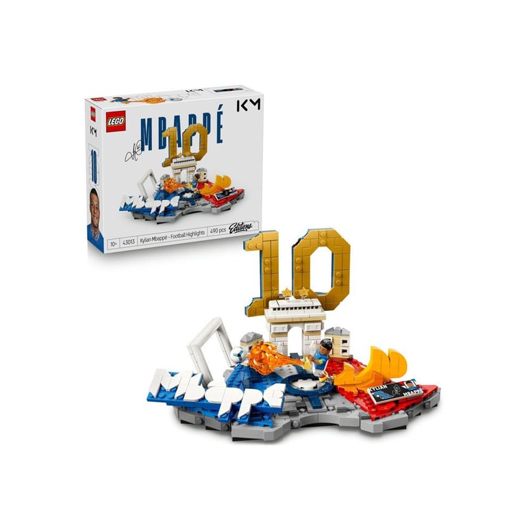 Maquette de construction LEGO Editions 43013 Kylian Mbappé modèle d'exposition 490 pièces Multicolore - Neuf