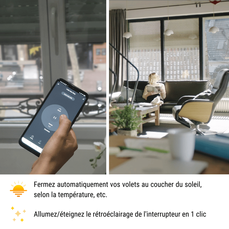 Interrupteur Wi Fi + Bluetooth pour volets roulants Vollo Max 3 Neuf - vue 2