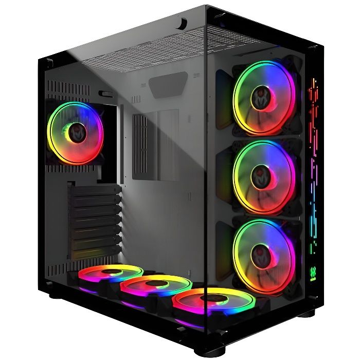 MRED Boîtier PC Gamer ATX RGB Crystal Sea - vue 6