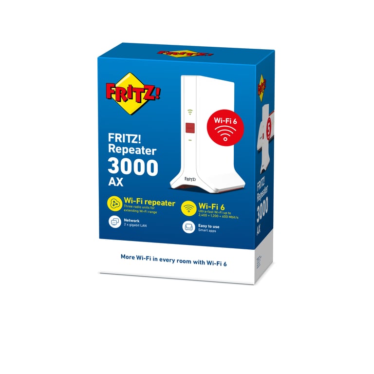 Repeater FRITZ! 3000 AX Répéteur réseau 2400 Mbit/ Neuf - vue 2