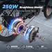 Vélo électrique pliable VARUN C20-1 pour adulte avec moteur 250 W et batterie amovible 48 V 13 Ah