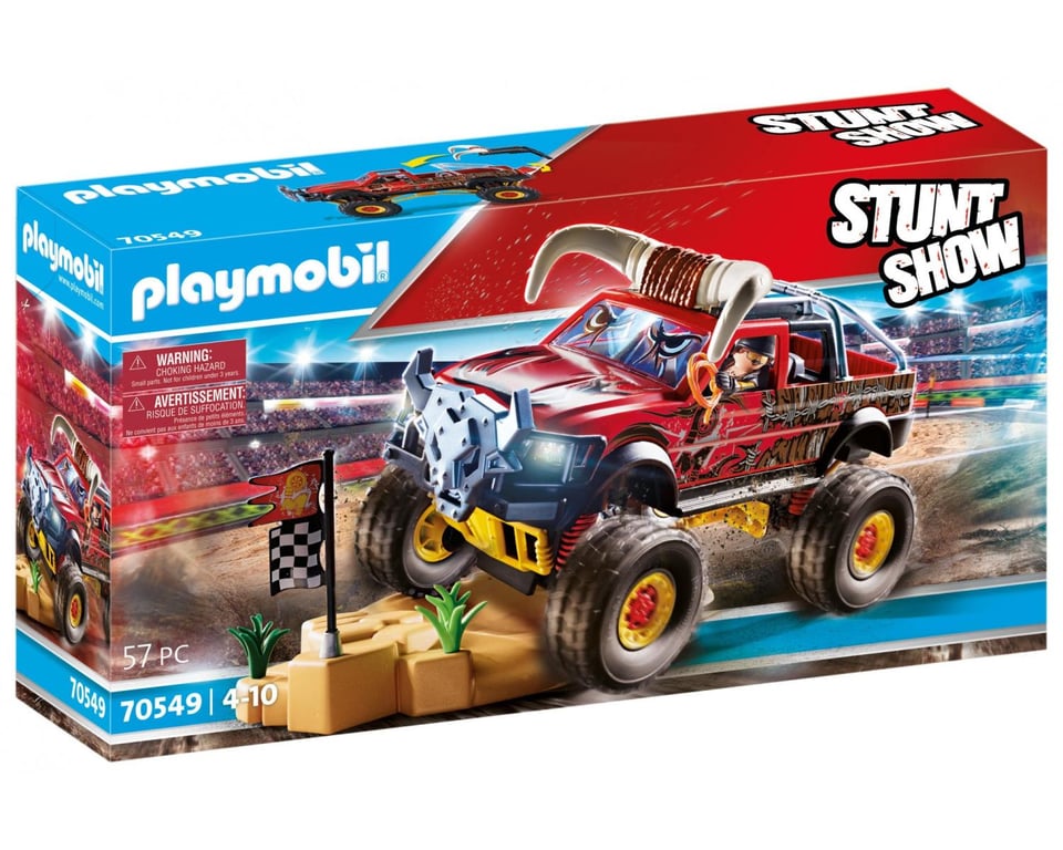 Stuntshow 4x4 De Cascade Taureau 70549 Playmobil La Boite - vue 2