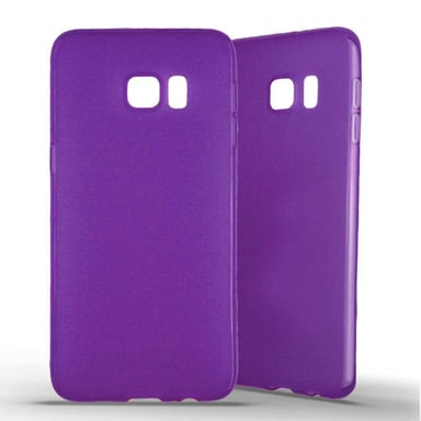 Coque silicone unie compatible Givré Violet Samsung Galaxy S6 Edge Plus