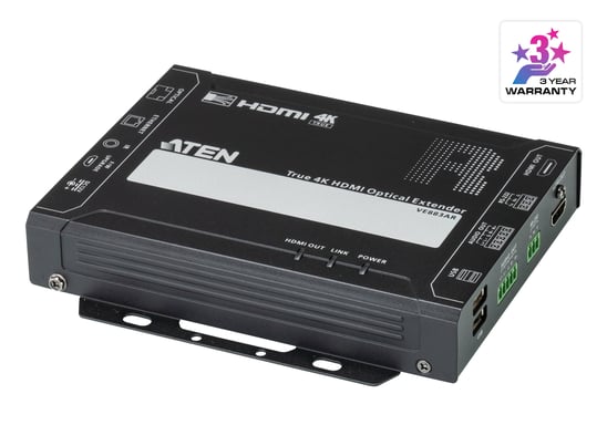 ATEN Receptor óptico HDMI True 4K (4K@300m (K1, MM) / 10km (K2, SM))
