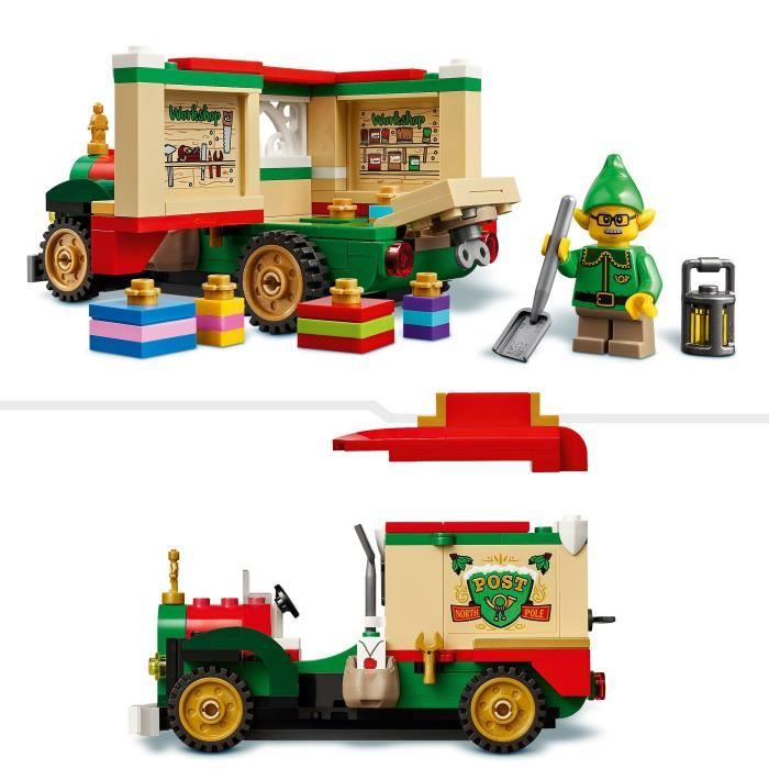 LEGO Le Camion de Livraison du Père Noël Jouet Coloré Maquette à Exposer avec Sapin de Noël Cadeaux et Décorations Idée de Cadeau pour Les Fêtes pour Garçon ou Fille dès 40746 - vue 5