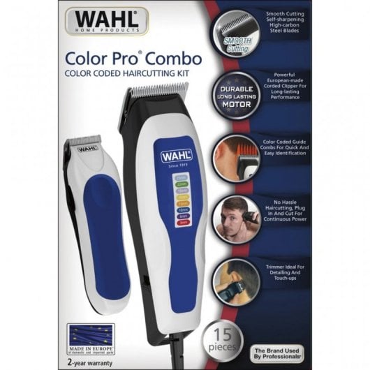 Wahl Combo Color Pro Kit Cortapelos + Recortadora con Accesorios Neuf - vue 3