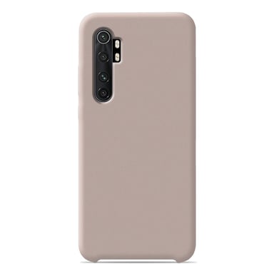 Coque silicone unie Soft Touch Sable rosé compatible Xiaomi Mi Note 10 Lite