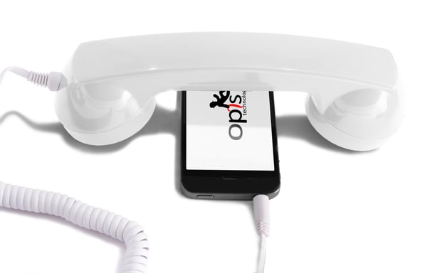 Combiné Téléphone Rétro pour Smartphones Android - Blanc
