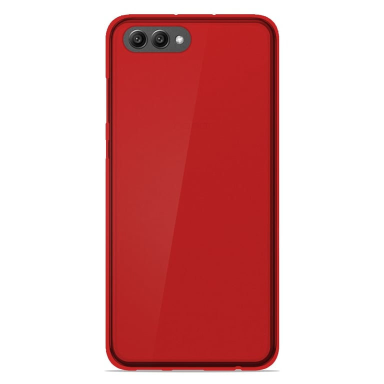Coque silicone unie compatible Givré Rouge Huawei Honor View 10 - 1001  coques
