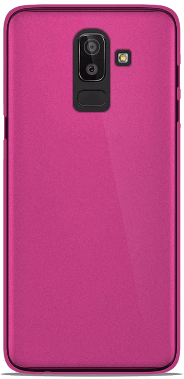 Coque silicone unie compatible Givré Rose Samsung Galaxy J8 2018